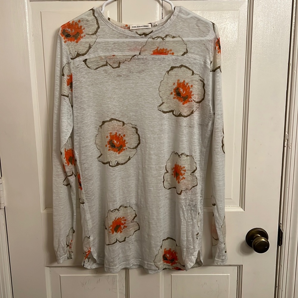 Stella McCartney Thin Flower Long sleeve Shirt size Large
